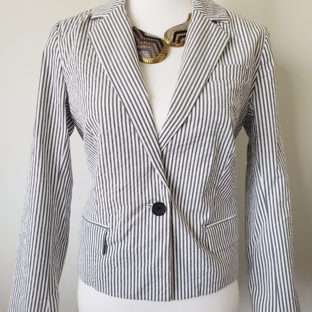 Forever 21 - Single Button, Stripe Blazer